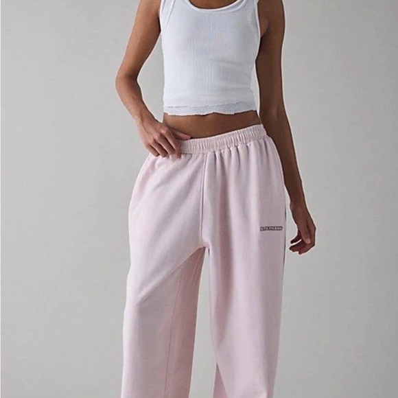 Iets Frans Pants - Wide Leg Sweatpants - Light Pink